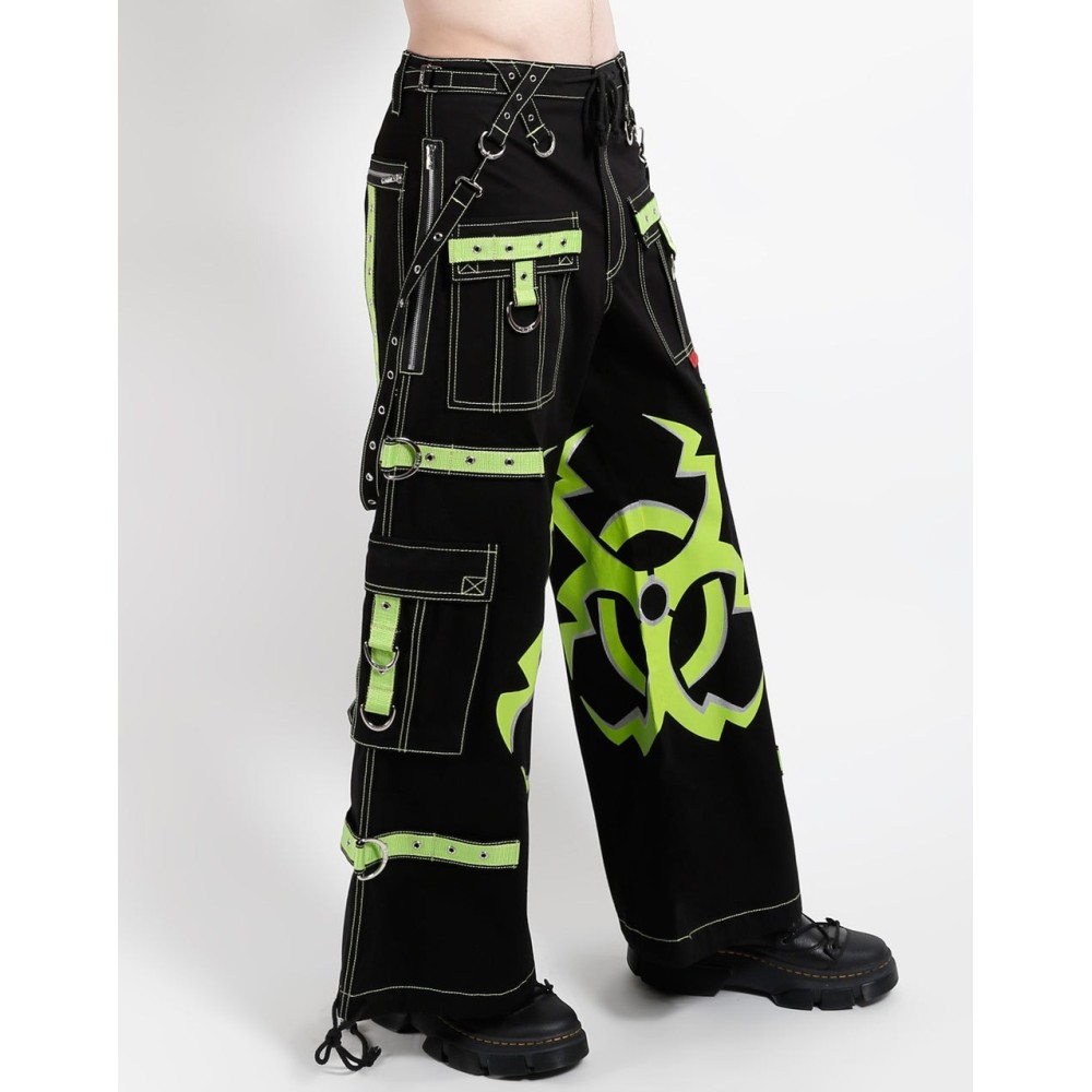 Tripp NYC - Mega Biohazard Weite Hose - Schwarz/Grün